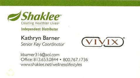 Distributor, Shaklee Products